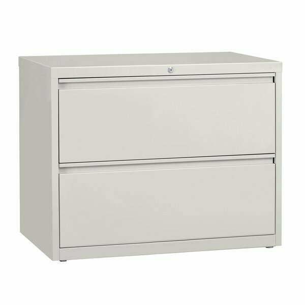 Hirsh Industries 17452 Gray Two-Drawer Lateral File Cabinet - 36'' x 18 5/8'' x 28'' 42017452